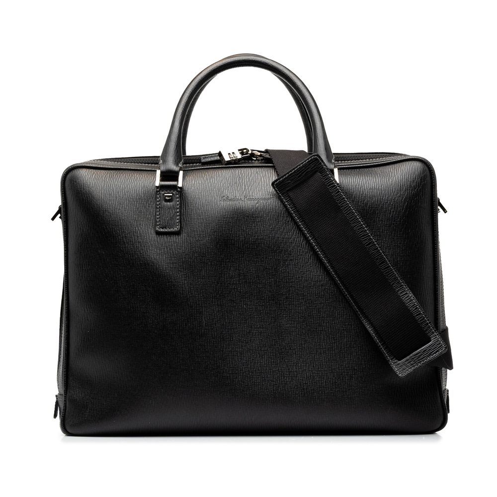 Pre-Loved Ferragamo Calfskin Business Bag